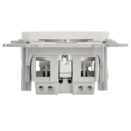 Розетка СП FLITE РС11-1-ФлБ 16А с заземл. без защ. шторок безвинтовое крепление механизм бел. IEK FI-R11-16-1-K01 фото 5