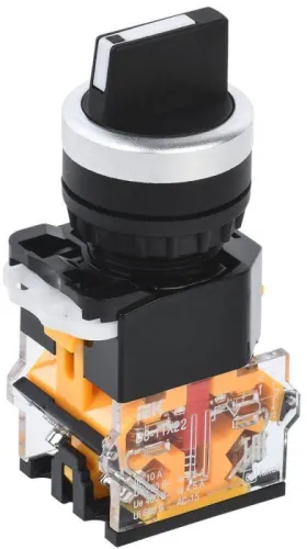 Переключатель D8-11X22 на 2 полож. 1НО+1НЗ черн. KARAT IEK BSW30-11X22-3-24-2-K02