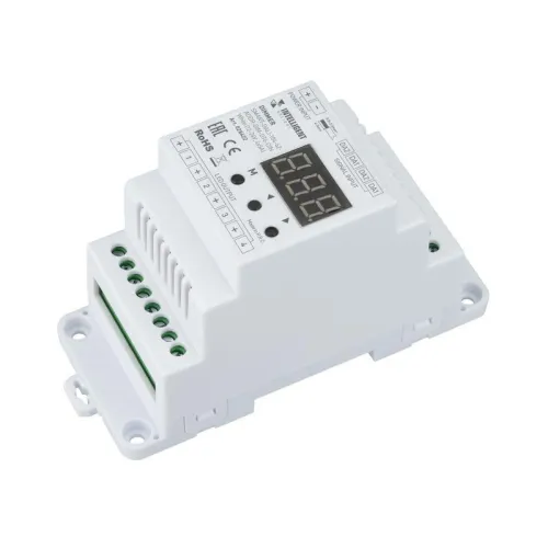 Диммер SMART-DALI-104-62-ADDR-DIM-DT6-DIN White 12-24В 4х5А IP20 пластик INTELLIGENT ARLIGHT 028422
