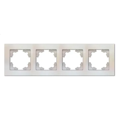 Рамка 4-м Афина универс. жемчуж. Universal A0046-OBr