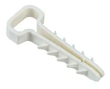 Дюбель-хомут 6х12мм для плоского кабеля нейлон бел. (уп.25шт) IEK UDH14-06-12-025-K01