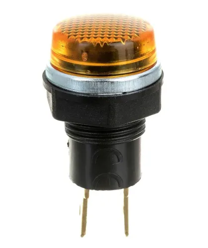 Арматура сигнальная 14мм с лампой 12В желт. EMAS S140NS1 фото 3