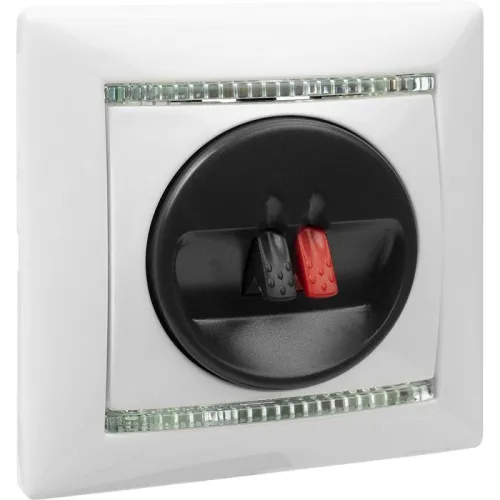 Розетка телевизионная одиночная TV СП Valena для динамиков механизм бел. Leg 774223 фото 3