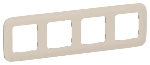 Рамка 4-м СП FLITE РУ-4-А-ФлЛ льняной IEK FI-M42-31-20-K88