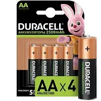 Аккумулятор AA/HR6-4BL 2400мА.ч предзаряжен. (блист.4шт) Duracell Б0014863