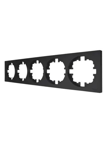 Рамка 5-м OSEN горизонт. квадрат черн. бархат LEZARD 743-4200-150 фото 2