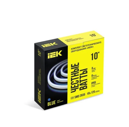 Комплект DIY (2835B120-8-IP65-220В 10м + драйвер) IEK LSR5-B-120-65-2-10-S0