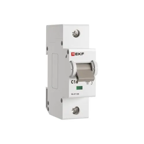Выключатель автоматический 1п C 16А 15кА ВА 47-125 PROxima EKF mcb47125-1-16C фото 2