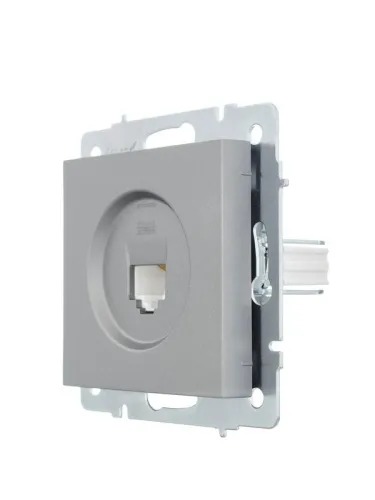 Розетка компьютерная 1-м СП Vesna механизм платина LEZARD 742-3588-139 фото 3