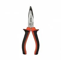 Тонкогубцы изогнутые 160мм 1000В оранж. серия SHTOK 08107