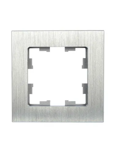Рамка 1-м BRITE РУ-1-1-БрА металл алюм. IEK BR-M12-M-K47 фото 3