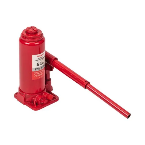 Домкрат гидравлический бутылочный 5т в пластиковом кейсе Rexant 80-0611 фото 5