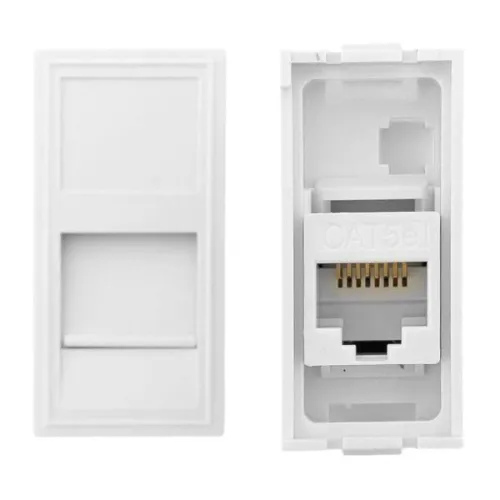 Розетка компьютерная 1мод. RJ45 кат.5E EKF E1MK015E-135-10 фото 8