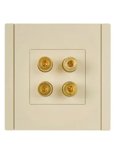 Аудиорозетка 4-м FORTE&PIANO FP439 ваниль IEK FP-S40-K10 фото 2