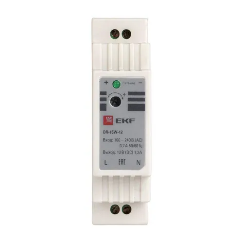 Блок питания 12В DR-15W-12 PROxima EKF dr-15w-12 фото 3