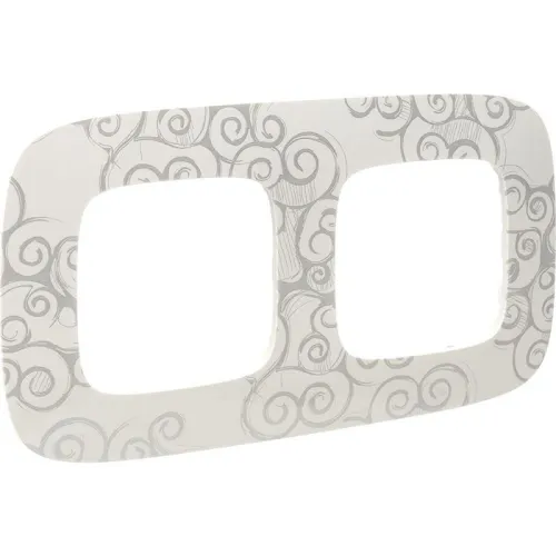 Рамка 2-м Valena Allure универсальная нарцисс хром Leg 754342 фото 2