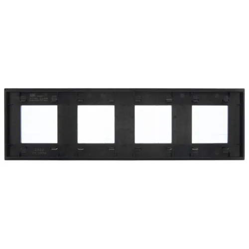 Рамка 4-м SKANDY SK-F34Bl металл черн. IEK SK-M42-M-K02 фото 2