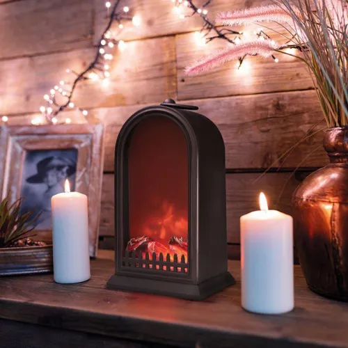 Камин светодиодный "Фьюжн" 14.7х11.7х25см эффект живого огня USB и элементы питания 2хC (не в компл.) черн. Neon-Night 511-039 фото 5