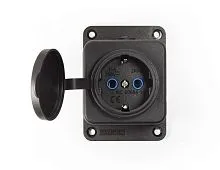 Розетка р резиновом корпусе EMAS EKS116PG1