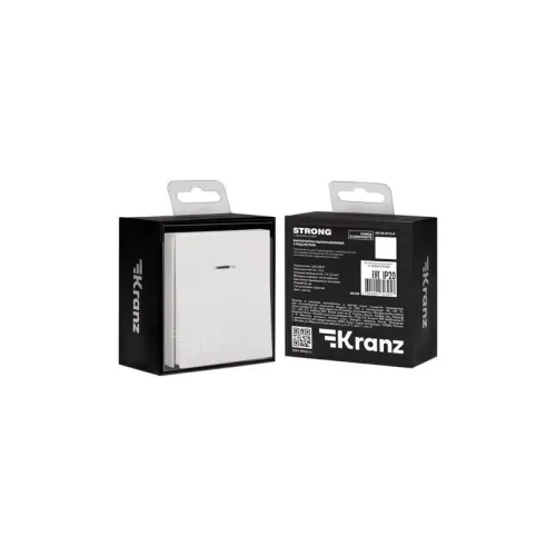 Выключатель 1-кл. СП STRONG MIELE 10А с подсветкой жемчуг Kranz KR-78-0713-4 фото 7