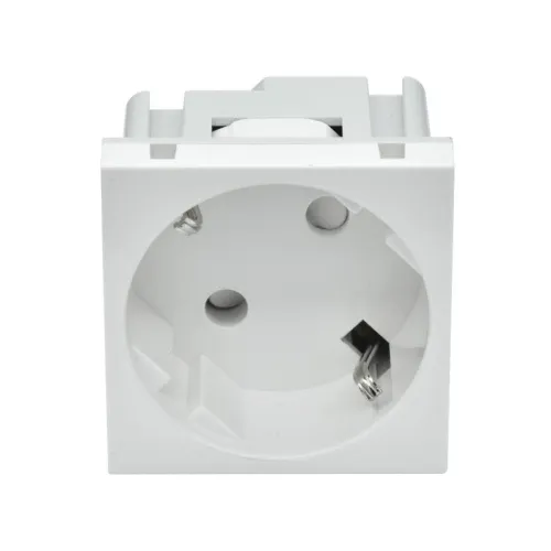 Розетка PRIMER 45град. с заземл. защ. шторки винт. зажим РКС-20-30-П-45 бел. IEK PR-KK40D-RSZH-2-2-45-K01 фото 7