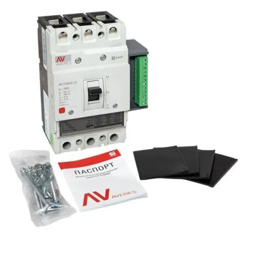 Выключатель автоматический 3п 160А 50кА AV POWER-1/3 ETU2.2 AVERES EKF mccb-13-160-2.2-av фото 11