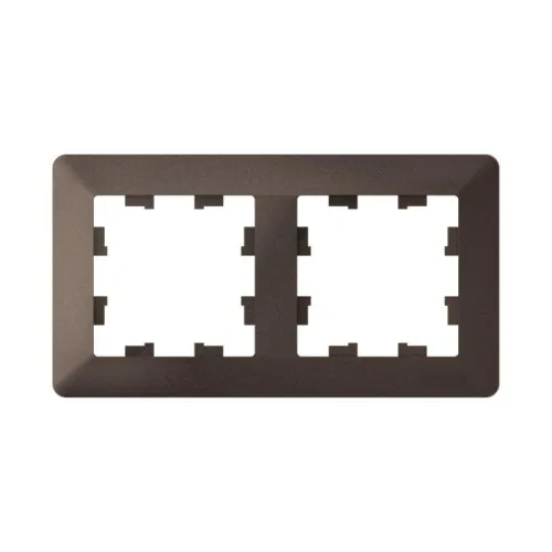 Рамка 2-м AtlasDesign Air мокко/дым. черн. SE ATN220602 фото 3