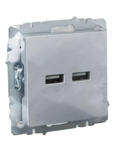 Розетка BRITE USB A+A 3.1А РЮ10-1-БрА механизм алюм. IEK BR-U21-D31-K47 фото 5