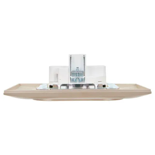 Розетка 2-м SKANDY 10А без заземл. защ. шторки в сборе SK-R09Sa песочн. IEK SK-R23-10-K98-F фото 3