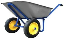 Тачка строительная двухколесная 100л грузоподъемность 200кг КУРС 77618