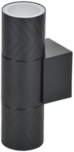 Светильник 5108 2хGU10 IP65 уличный настенный черн. IEK LT-UBU0-5108-GU10-2-K02