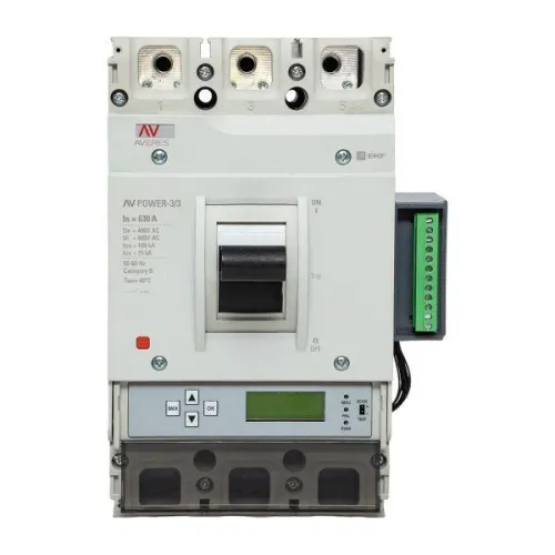 Выключатель автоматический 630А 100кА AV POWER-3/3 ETU6.2 AVERES EKF mccb-33-630H-6.2-av фото 6