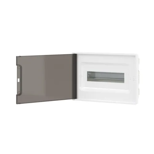 Щиток встраиваемый Фрейм (FRAME) 12мод с тонированной дверцей с 2 шинами PEN на 6 и 8 отверст. бел. DKC F12B1WD фото 3
