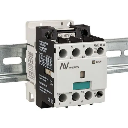 Контактор КМЭ 18А кат. 230В AC 1НЗ AVERES EKF ctr-s-18-01-230-av фото 6