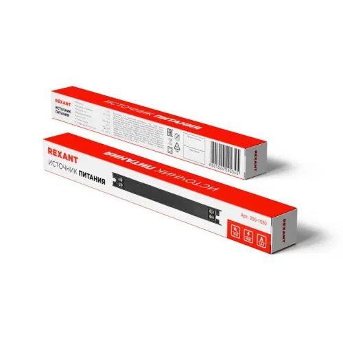 Источник питания (драйвер) 12В 18Вт IP20 с разъемами под винт ультратонкий Rexant 200-1030 фото 2