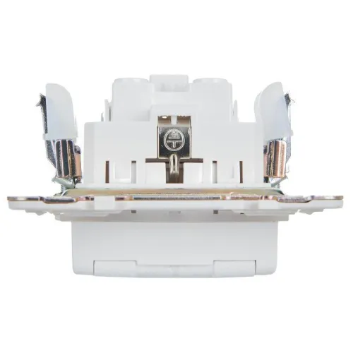 Розетка 1-м SKANDY 16А IP44 с заземл. защ. шторки с крышкой SK-R11W арктич. бел. IEK SK-R16-16-44-K01 фото 5