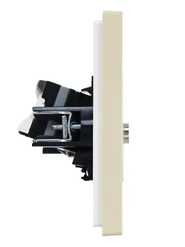 Розетка 2-м TV+RJ45 кат.5E FORTE&PIANO FP436 ваниль IEK FP-AK20-1-K10 фото 4