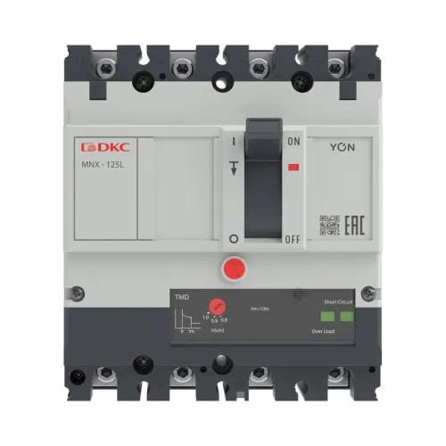 Выключатель автоматический 3N 63А 70кА pro MNX125L при AC415V расцепитель TMD YON MNX125L3NTMD0063 фото 2