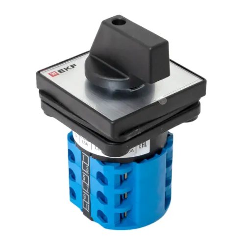 Переключатель кулачковый ПК-1-53 3п 32А "1-2" IP65 EKF pk-1-53-32-65 фото 3