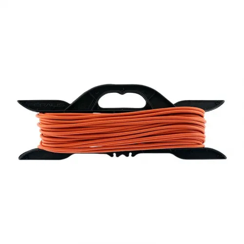 Удлинитель-шнур на рамке 1х20м без заземл. 6А IP20 1.3кВт ПВС 2х0.75 оранж. PROCONNECT 11-7112 фото 4