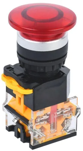 Кнопка "Грибок" D8-11M d22мм 1НО+1НЗ красн. KARAT IEK BBG30-11M-3-22-K04