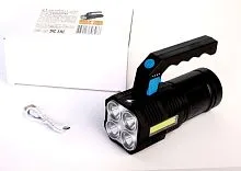 Фонарь аккумуляторный LED53766 4В 4LED+COB 3Вт 4 режима USB бокс черн. Ultraflash 15017
