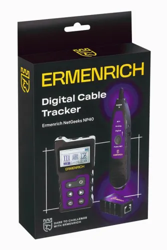 Тестер кабельный многофункциональный NetGeeks NP40 фиолет. Ermenrich 84549 фото 11