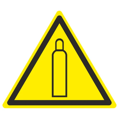 Знак W 19 "Газовый баллон" 150х150х150мм пластик EKF pn-w-19