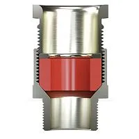Ввод кабельный серии КН для небронир. кабеля М25х1.5 d11.8-18мм никелированная латунь IP66/IP68 DKC KH3MHK