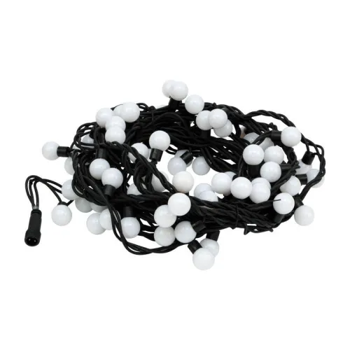 Гирлянда светодиодная "Мультишарики" 10м d23мм 80LED тепл. бел. 230В IP67 постоян. свечение провод каучук черн. соединяется (нужен шнур питания 315-000) Neon-Night 303-596 фото 3