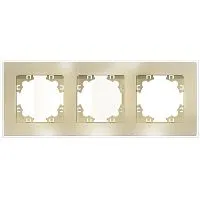 Рамка 3-м Афина стеклянная зол. UNIVersal 2292