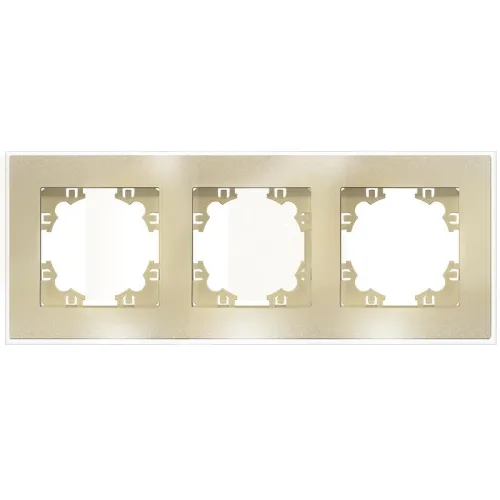 Рамка 3-м Афина стеклянная зол. UNIVersal 2292