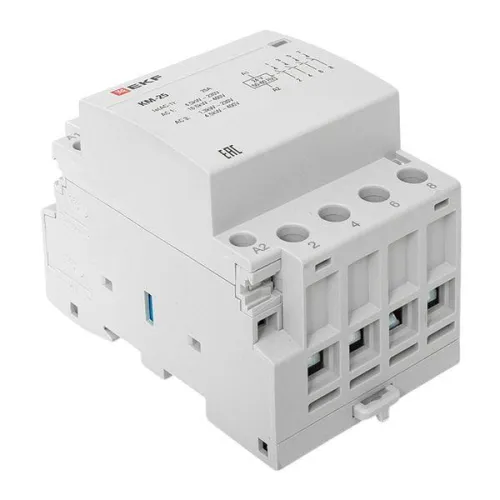 Контактор модульный 4NО 3мод. 24В AC КМ 25А PROxima EKF km-3-25-40-24v фото 11