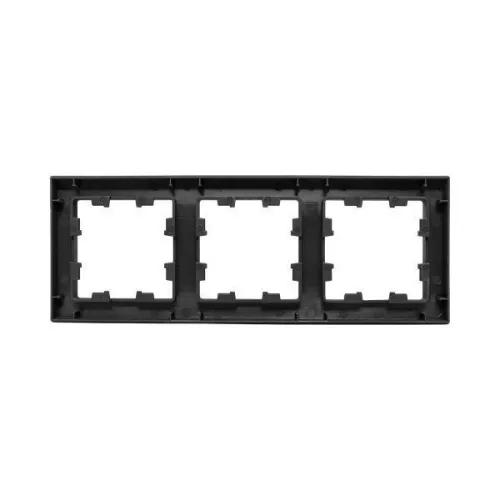 Рамка 3-м Эпика пластик черн. EKF UP1-FPB-03 фото 5